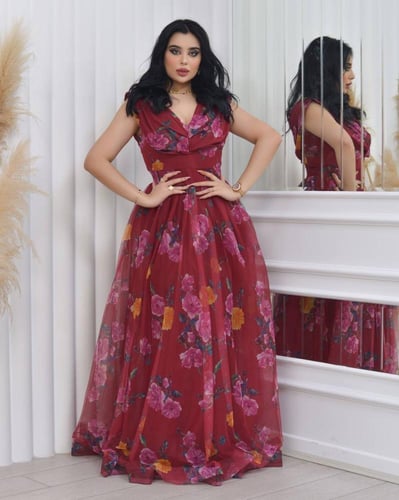 فستان زهرة الوعد (احمر)