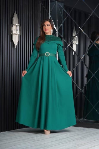فستان سحر الأنوثة اخضر