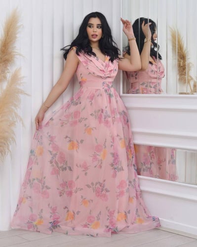 فستان زهرة الوعد (وردي)