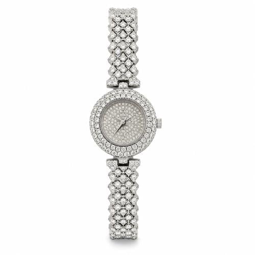 Siklo Luxury Crystal Women's Watch – Silver | Elegant Diamond-Style Bracelet Watch