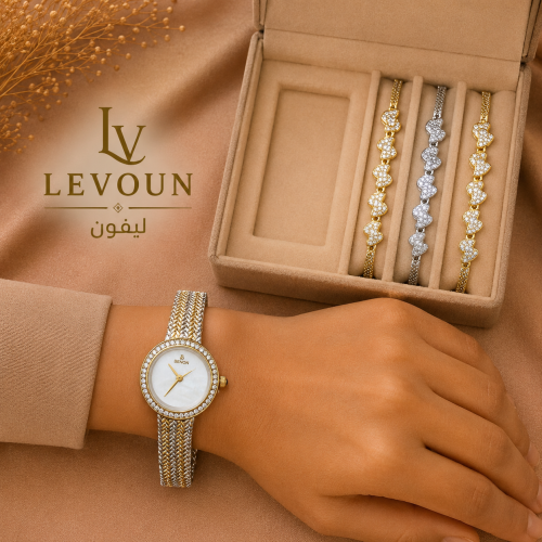 Benon Elegant Women’s Watch Set with Luxury Heart...
