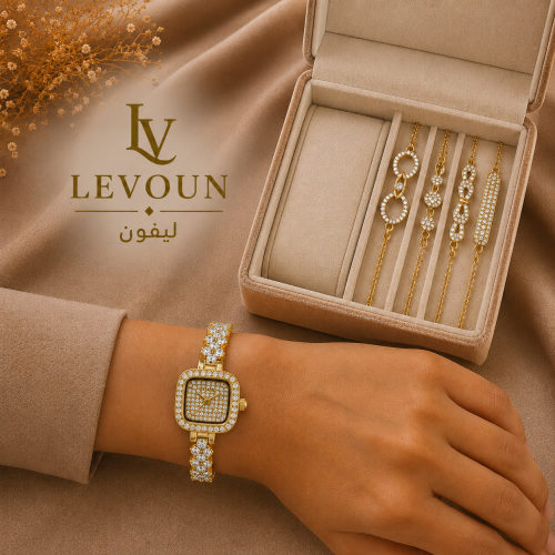 Luxury Women’s Watch Set with Elegant Bracelets