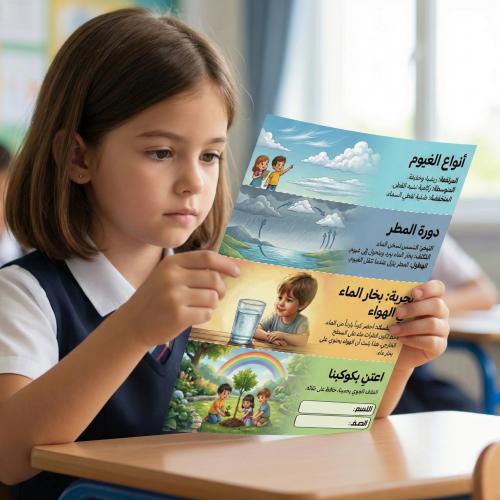 مطوية الغلاف الجوي والطقس علوم صف خامس ابتدائي