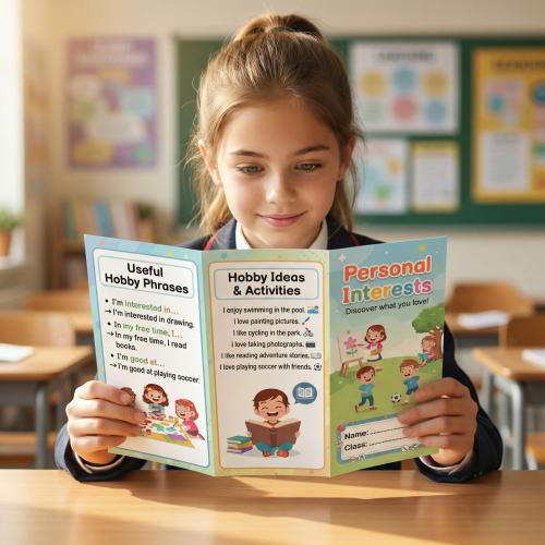 مطوية انجليزي صف خامس ابتدائي