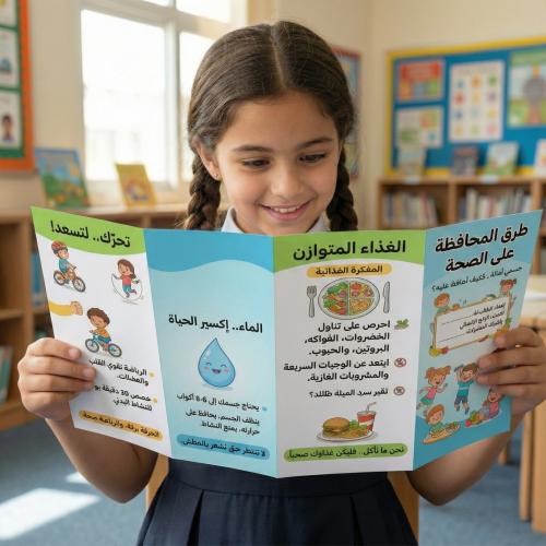 مطوية علوم طرق المحافظة على الصحة رابع ابتدائي