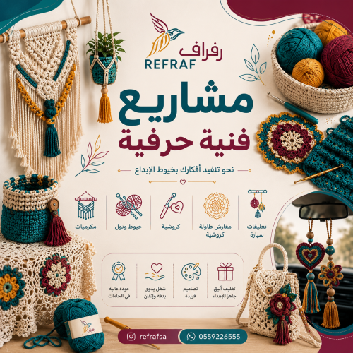 تنفيذ مشاريع فنية وحرفية حسب الطلب