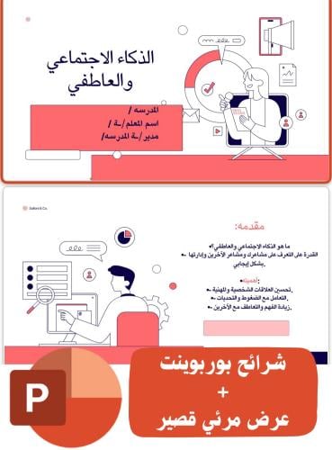 الذكاء الاجتماعي ( بوربوينت + عرض مرئي قصير)