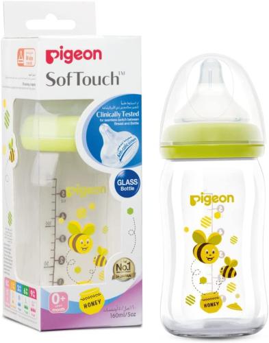 Pejoun milk feeding bottle 160ml with wide neck de...