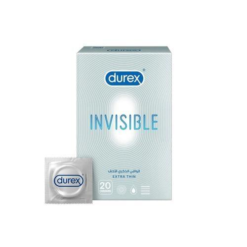 ديوركس واقي ذكري 20 قطعه انفزيبل اكسترا ثن