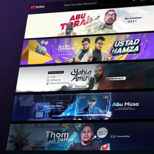 تصميم وتأسيس قنوات اليوتيوب