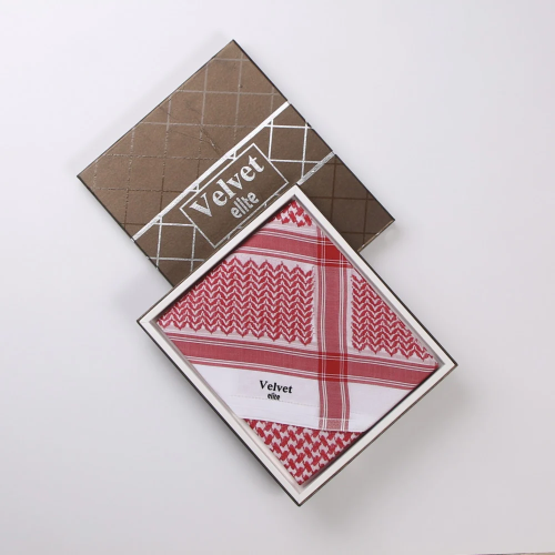 شماغ فيلفيت ايليت احمر B23