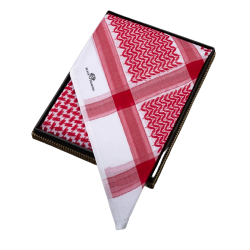 شماغ بلاك دايموند احمر انجليزي