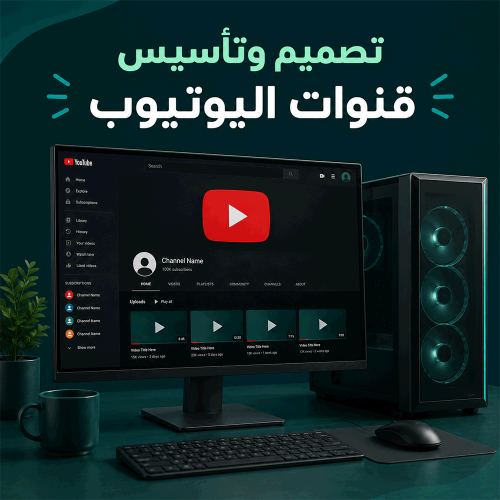 تصميم وتأسيس قنوات اليوتيوب