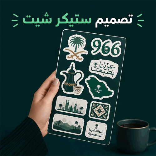تصميم ستيكر شيت