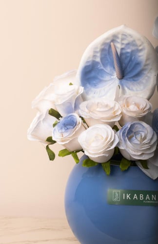 فازة نسمة البحر – ورد صناعي بتصميم أنيق