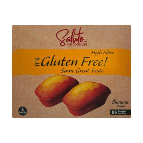 كيك موز خالي من الغلوتين 4 قطع