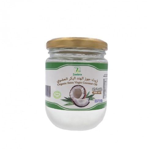 زيت جوز الهند العضوي خالي من الغلوتين 200 ملم
