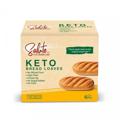 ارغفه خبز الكيتو 6 حبات 210جم