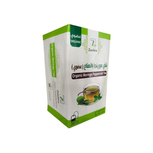 شاي المورنجا العضوي بالنعناع