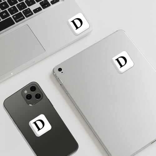 ستيكر حرف D