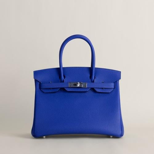 Birkin 30cm Epsom 7T Blue Electrie PHW