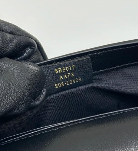 FENDI mini baguette black leather