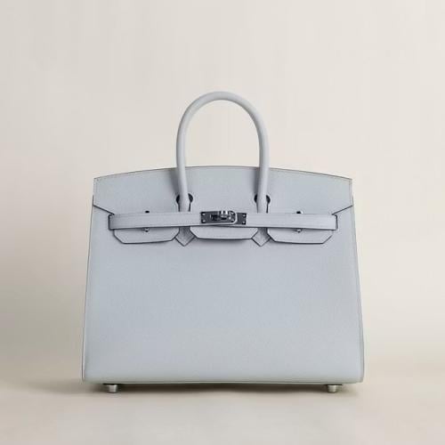 Birkin 25cm Epsom Sellier 08 Bleu pale PHW