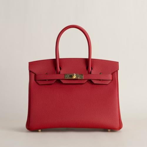 Birkin 30cm Togo Q5 Rouge casaque GHW