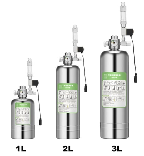 طقم CO2 كامل للأحواض المزروعة — 2L