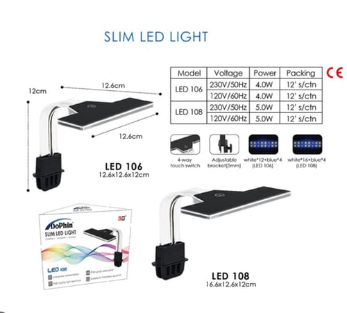 إضاءة حوض نحيفة — دوفين سليم LED