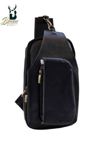 حقيبة كروس جلد طبيعي 100% من BAMM GULF ضمان سنه خف...