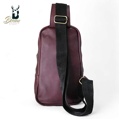 حقيبة كروس جلد طبيعي 100% من BAMM GULF ضمان سنه خف...