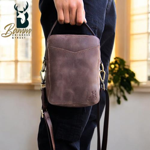 حقيبة كروس رجالية من الجلد الطبيعي – جلد أريزونا –...