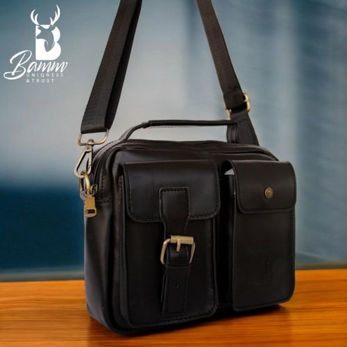 حقيبة كروس جلد طبيعي لباني من Bamm Gulf موديل 2225