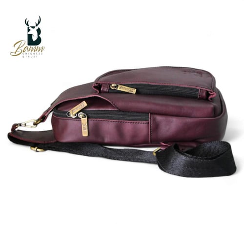 حقيبة كروس جلد طبيعي 100% من BAMM GULF ضمان سنه خف...