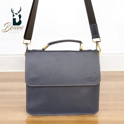 حقيبة كروس رجالية جلد طبيعي من BAMM GULF موديل -28...