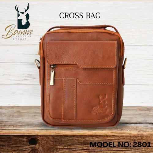 حقيبة كروس من BAMM GULF جلد طبيعي موديل -2801