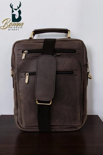 حقيبة كروس رجالي جلد طبيعي أريزونا أصيل من BAMM GU...