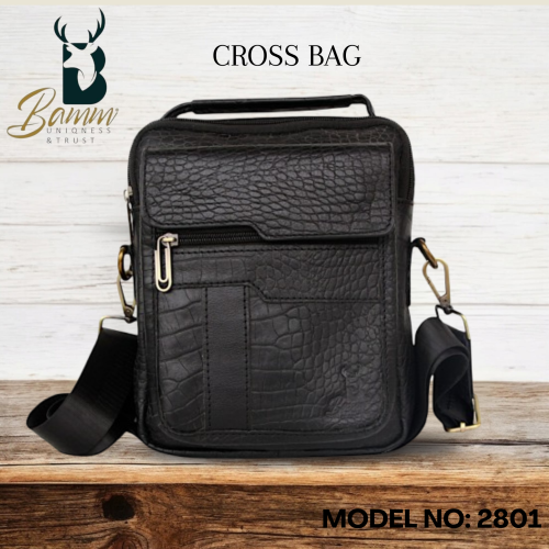 حقيبة كروس من BAMM GULF جلد طبيعي موديل -2801