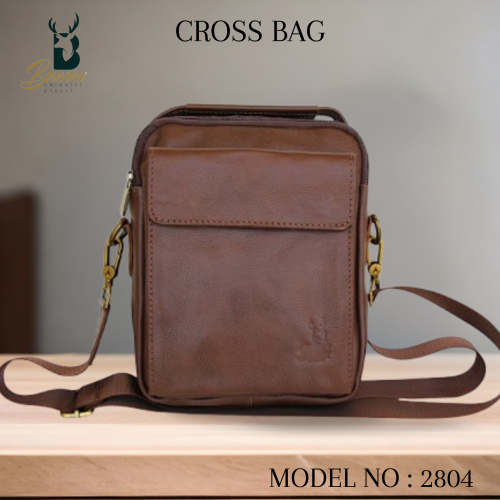 حقيبة كروس من BAMM GULF جلد طبيعي موديل 2804