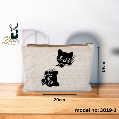 حقيبة مكياج أنيقة بحجم مثالي (14×22 سم) - رفيقتك ا...