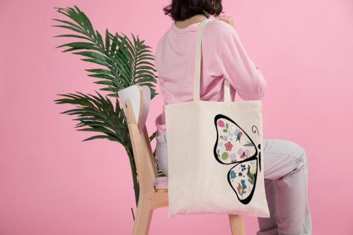 حقيبة توتي باق قماشية أنيقة من Bamm Gulf – تصميم ع...