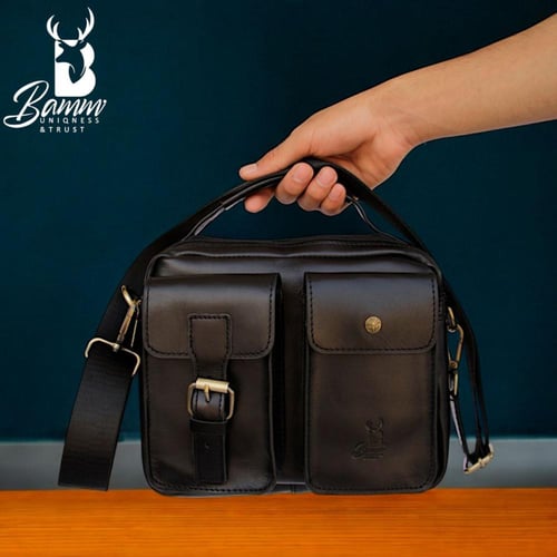 حقيبة كروس جلد طبيعي لباني من Bamm Gulf موديل 2225