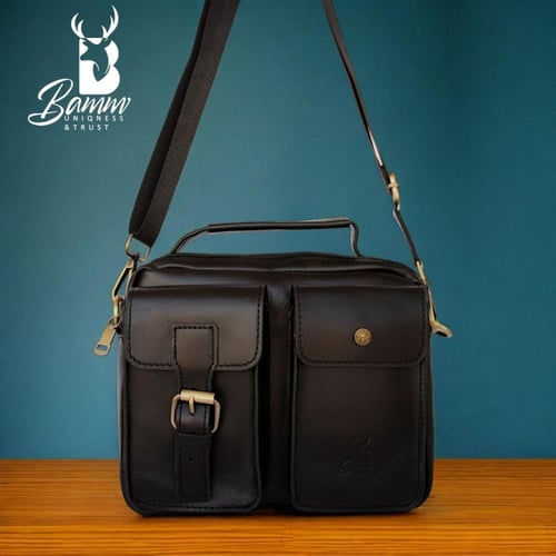 حقيبة كروس جلد طبيعي لباني من Bamm Gulf موديل 2225