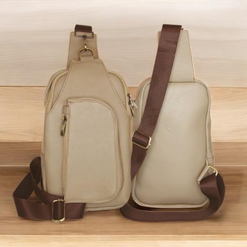 حقيبة كروس جلد طبيعي 100% من BAMM GULF ضمان سنه خف...