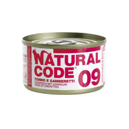 ناتشورال كود طعام رطب للقطط بالتونة والجمبري 85g