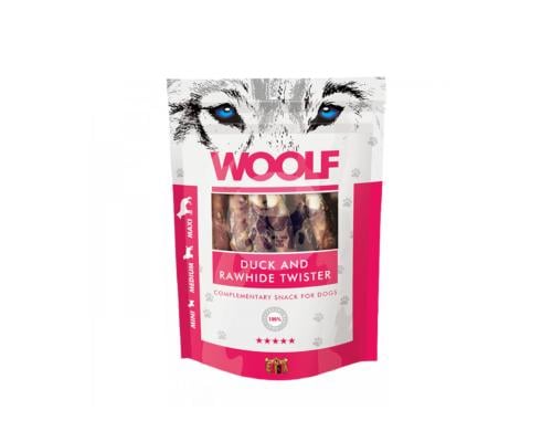 وولف مكافات للكلاب بالبط والجلد الخام 100g