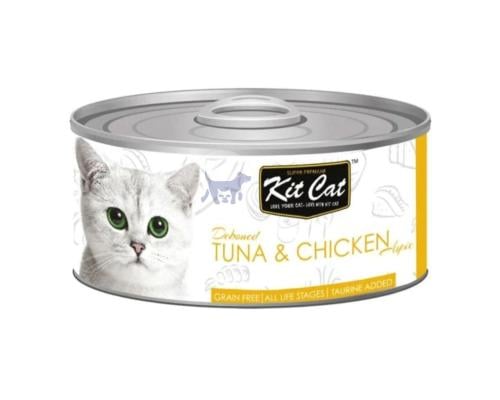 كت كات طعام رطب للقطط بالتونة والدجاج 80g