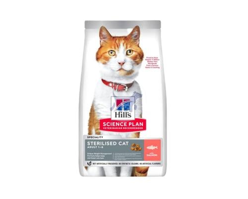 هيلز ستيرلايزد طعام جاف للقطط بالسلمون