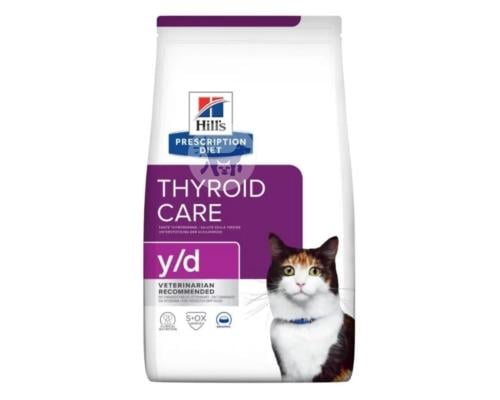 هيلز y/d طعام جاف للقطط لدعم الغدة الدرقية 1.5kg